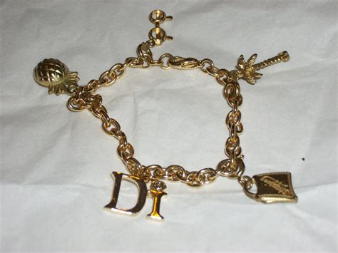 christian dior charm bracelet|vintage christian dior bracelets.